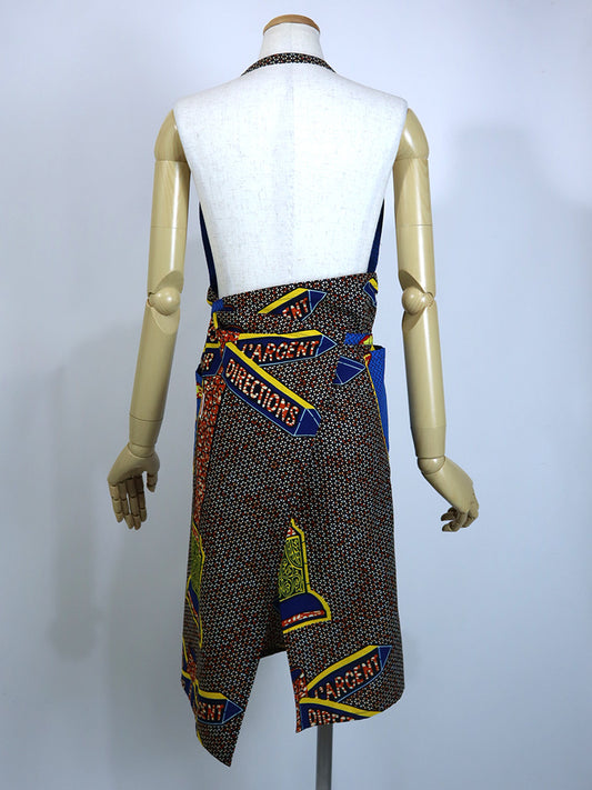 上下別布エプロン・イエローシュリンプ