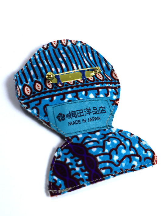 布ブローチ/ジェントルマン0711