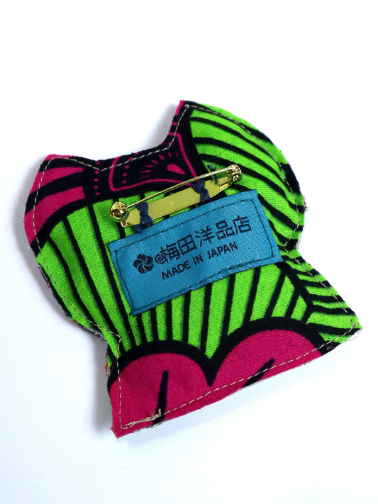 布ブローチ/キャット0712