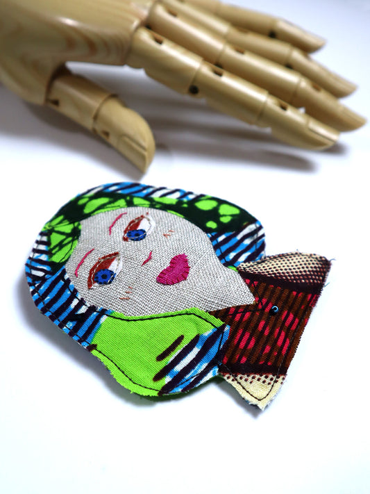 布ブローチ/アクトレス505b