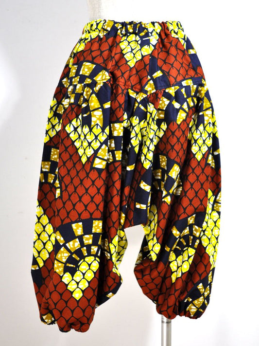 ポケット付きサルエルパンツ・ショート/スケールパターン