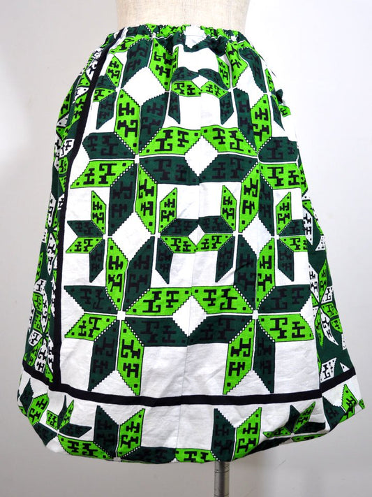 カンガのバルーンスカート・グリーンクリスタル