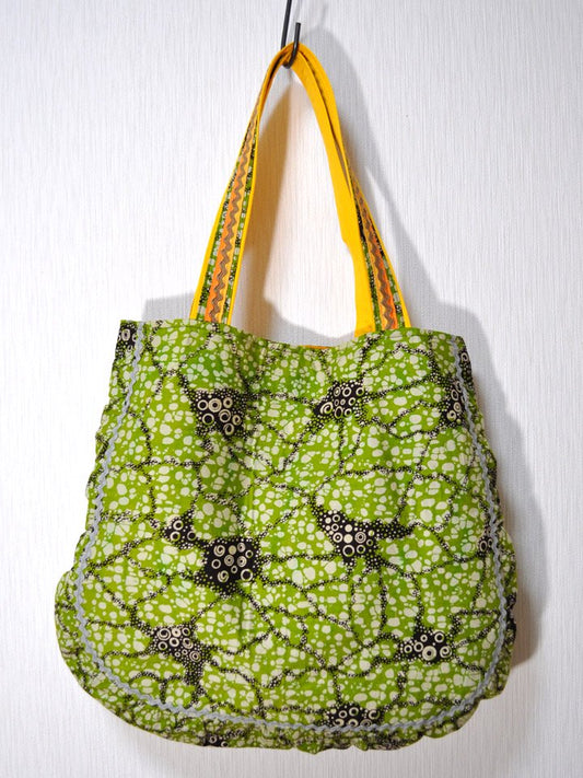 ぷくぷくトートバッグ・グリーン&バブル