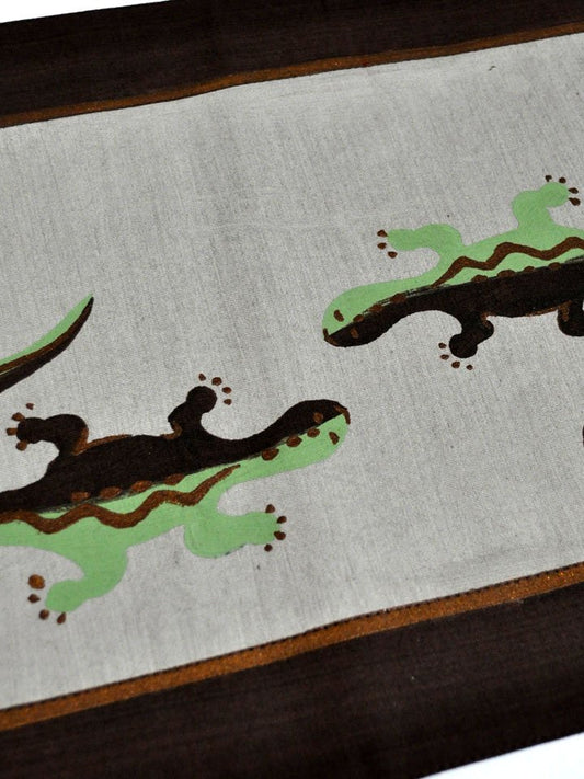 ジンバブエのプレースマット・2匹のトカゲB