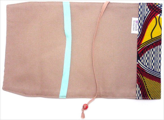 【新書用】アフリカンプリントのブックカバー・ファン