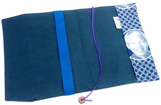 【新書用】ネルソン・マンデラのブックカバー/ブルー