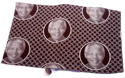 【文庫用】ネルソン・マンデラのブックカバー/ブラウン