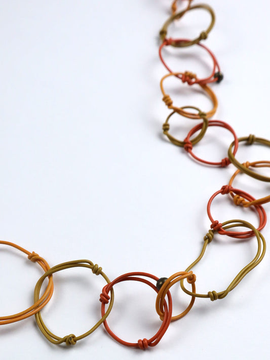 南アフリカのネックレス/オレンジリング