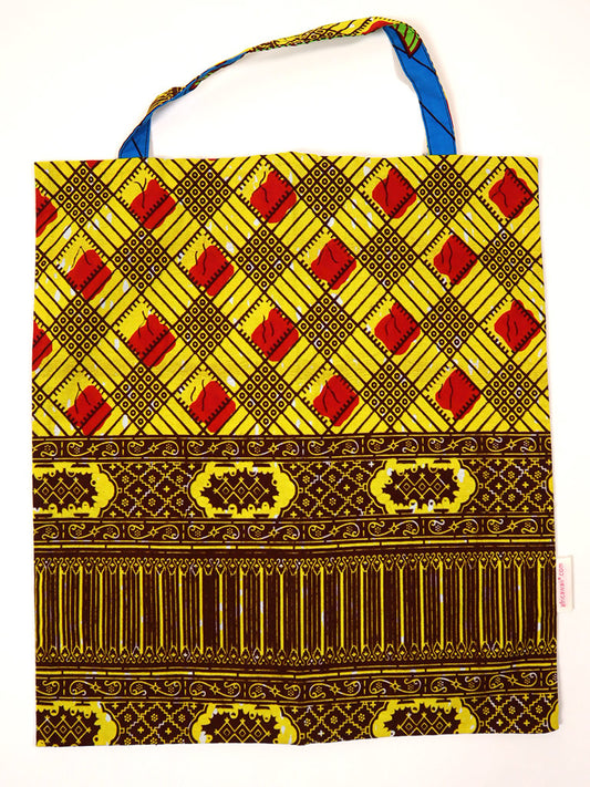 表裏別柄の着替え入れバッグ・ブルー×スターズ