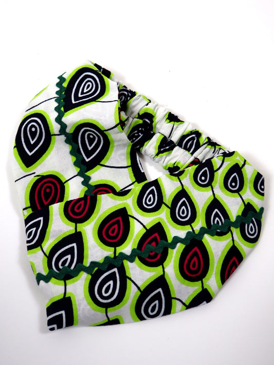 アフリカンプリントのクロスターバン・ドロップ