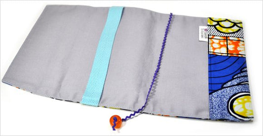 【新書用】アフリカンプリントのブックカバー・キャッチ