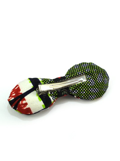 リボンのクリップ - レッド&ドット