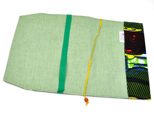 【新書用】アフリカンプリントのブックカバー・金魚鉢