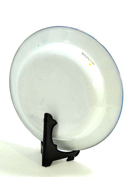 アフリカのヴィレッジ・ライフ・ホーローの手描きプレート B