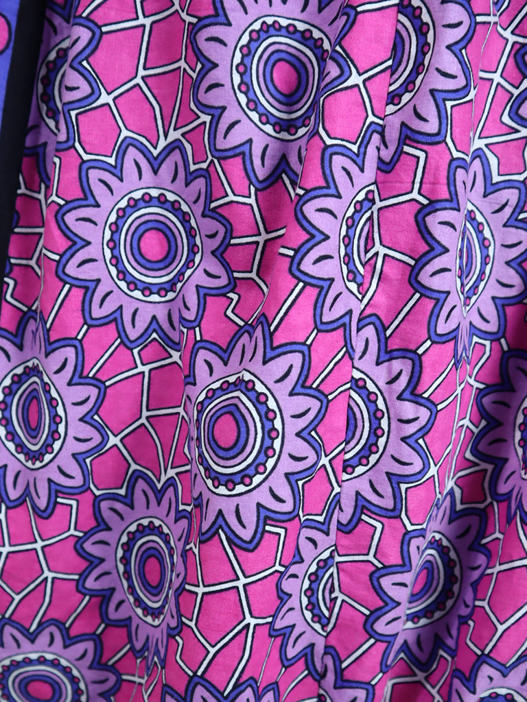 カンガのバルーンスカート・パープルとピンクのハート