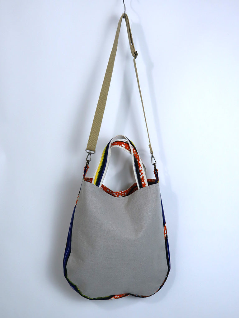 リネンの2wayトートバッグ・レッドフィッシュ