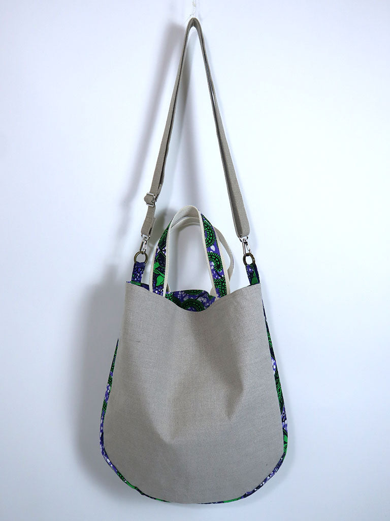 リネンの2wayトートバッグ・フライングバード