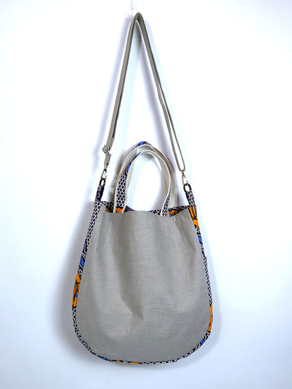 リネンの2wayトートバッグ・ほおずき