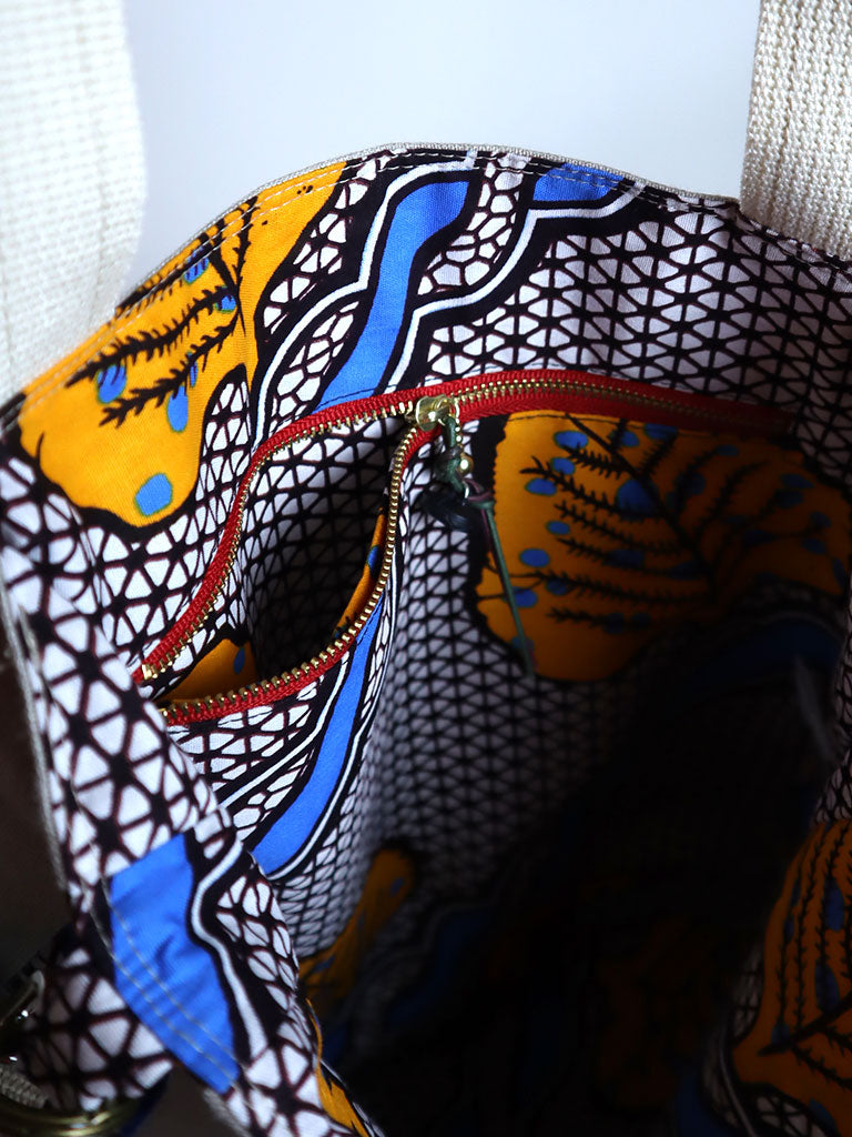 リネンの2wayトートバッグ・ほおずき