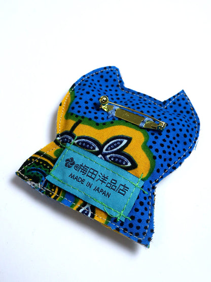 布ブローチ/キャット0215b