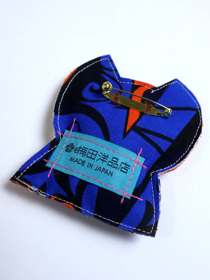 布ブローチ/キャット0215c