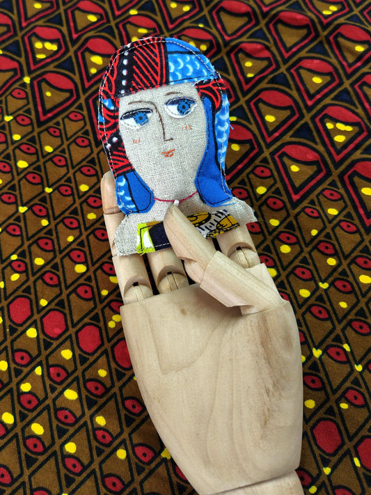 布ブローチ/アクトレス0215d