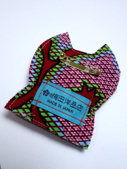 布ブローチ/キャット0313d