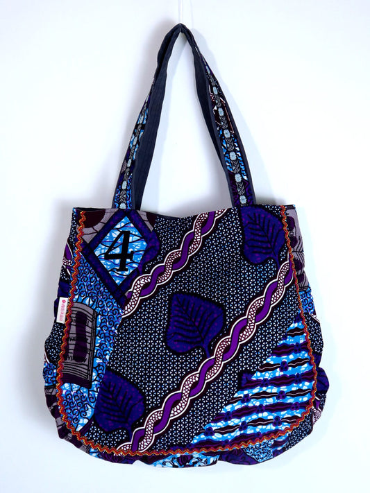 ぷくぷくトートバッグ・ブルーミックス