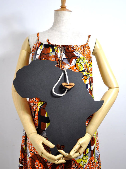 アフリカ大陸の黒板(チョーク付き)