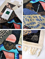 画像をギャラリービューアに読み込む, ジンバブエの手織りタペストリー・編む女性

