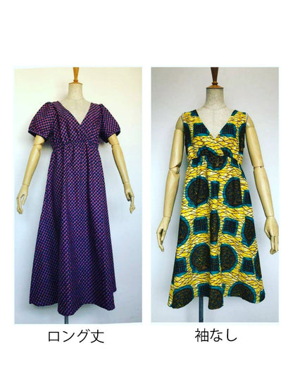 セミオーダー「A2/カシュクールの半袖ワンピース」